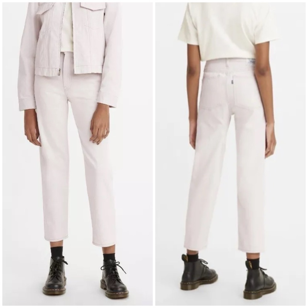 NWT Levis Made and Crafted Japanese Denim Column Pant Ankle Cream Sand Sz 32